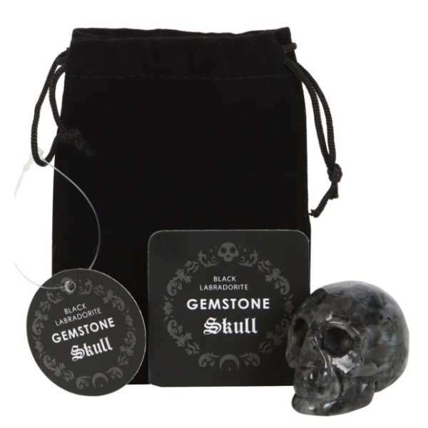 Black Labradorite Skull 3.5cm high LAST CHANCE TO BUY!